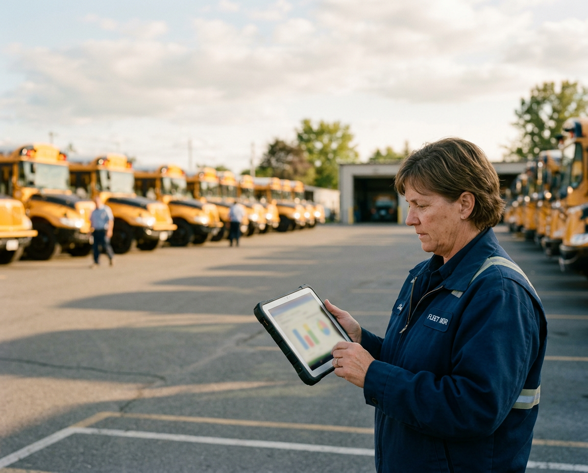 Crosswalk K12 platform for GPS tracking and fleet visibility