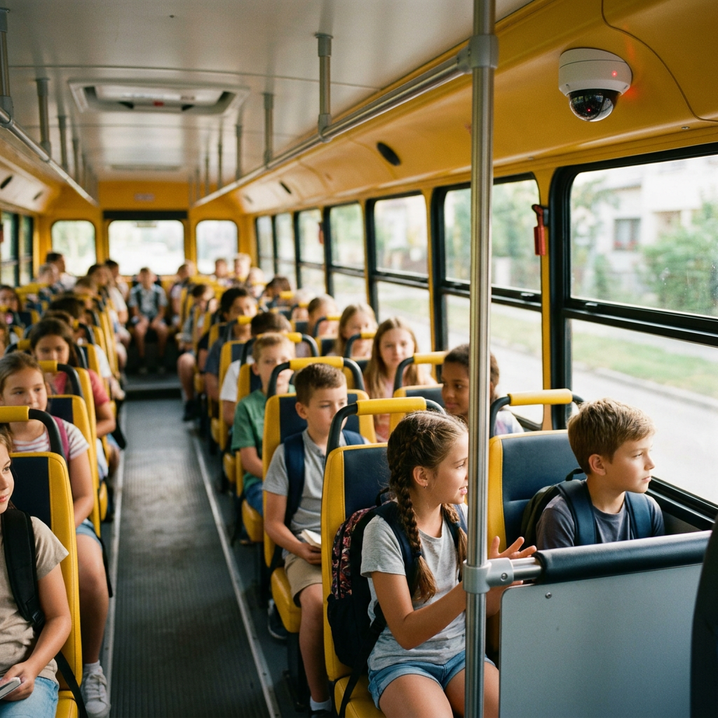 School bus camera and video technology