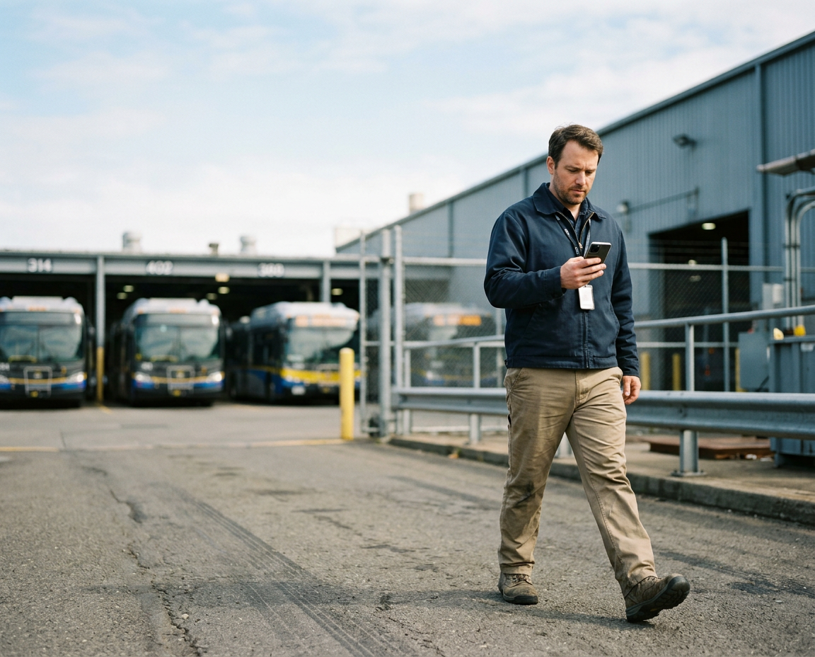 Mobile communication device for transportation personnel