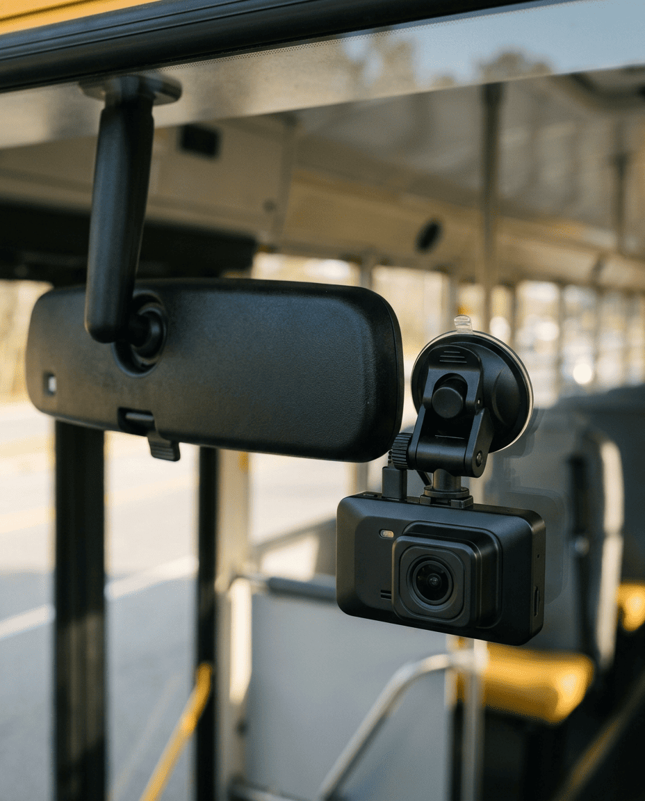 Existing school bus camera upgraded with ConnectED Vision™ 5G connectivity