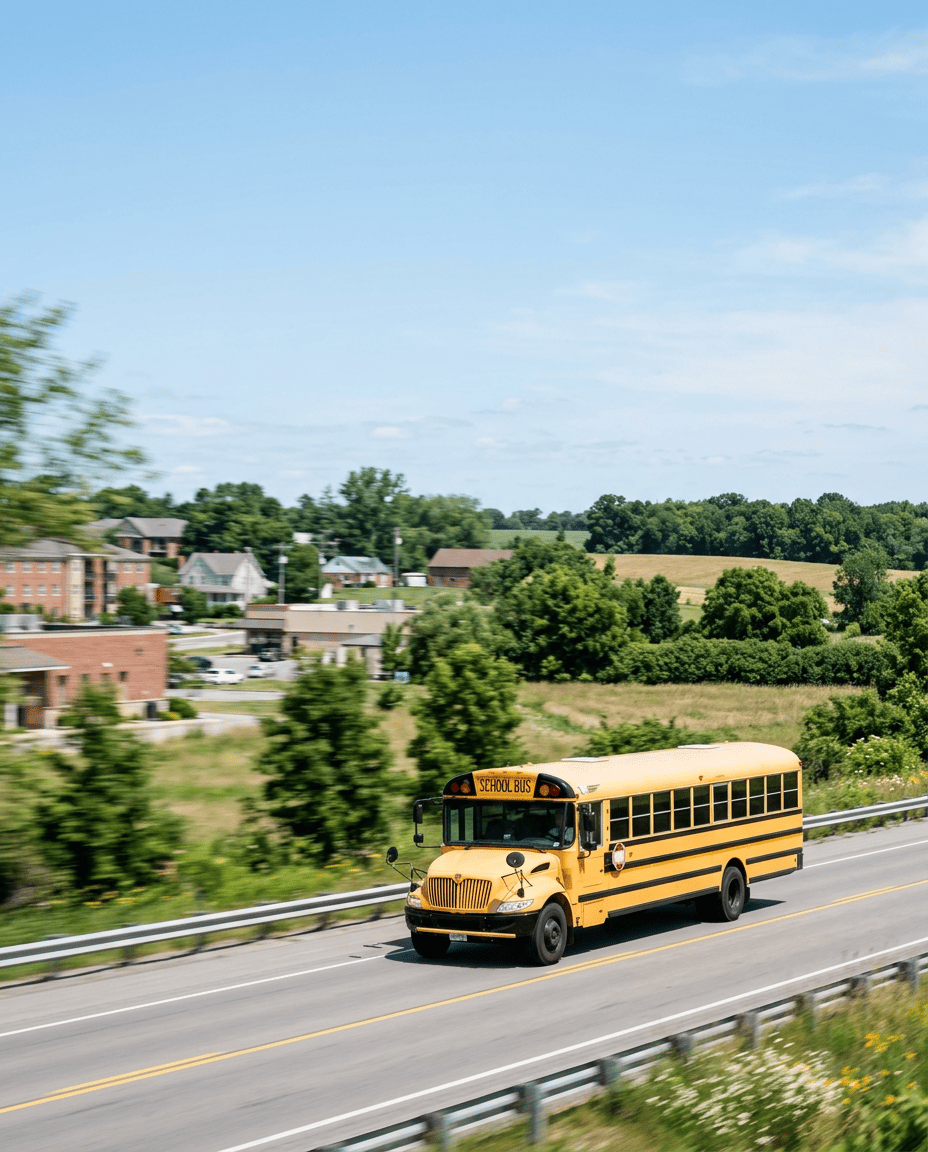 School bus camera transmitting live video over T-Mobile's nationwide 5G network