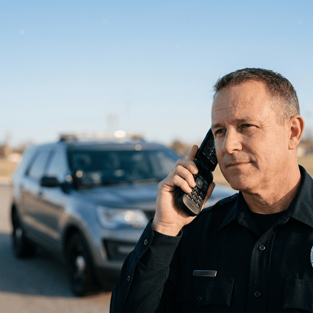 First responders using interoperable radio systems across multiple agencies