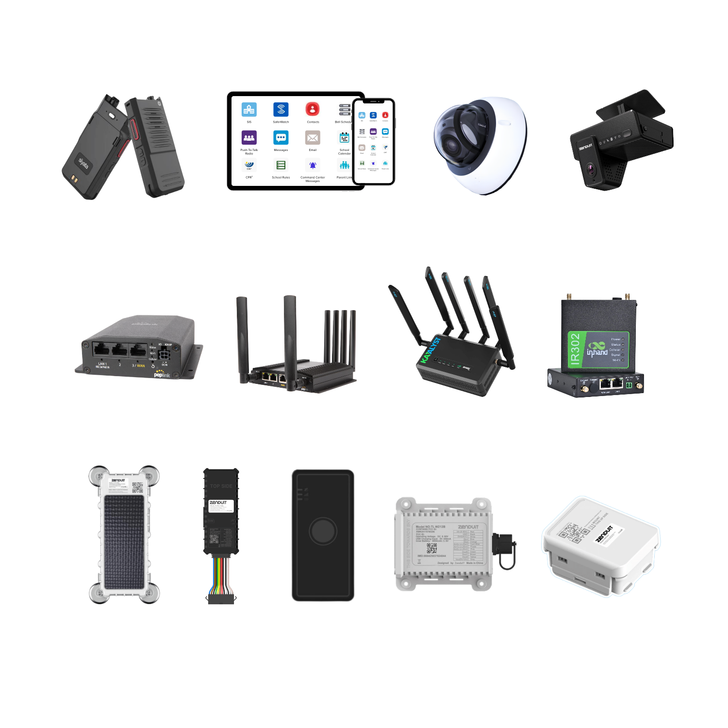 Siyata SD7 push-to-talk device and 5G vehicle router used in Crosswalk K12 transportation solutions