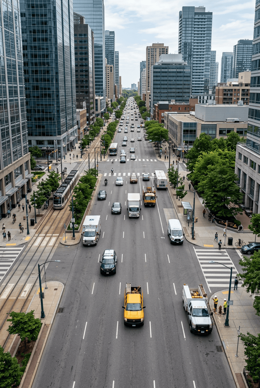 Public safety, utility, construction, and field service vehicles using connected mobile technology
