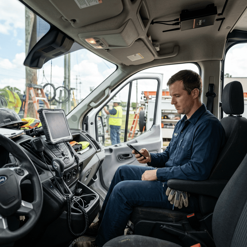 Rugged 5G router providing secure in-vehicle Wi-Fi network